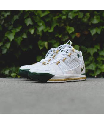 Nike Zoom LeBron III QS SVSM - White / Deep Forest / Metallic Gold Fin de série