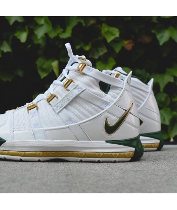 Nike Zoom LeBron III QS SVSM - White / Deep Forest / Metallic Gold Fin de série