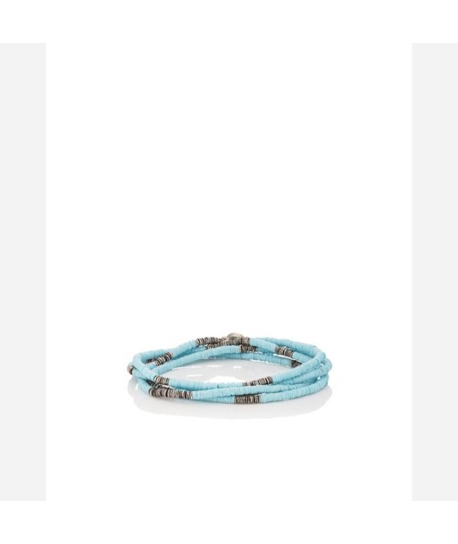 M. Cohen Mini African Disc Bracelet - Light Blue pas cher chine