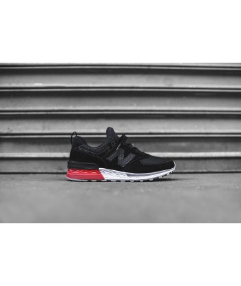 New Balance 574 Sport - Black / Red chez Cornerstreet bien 