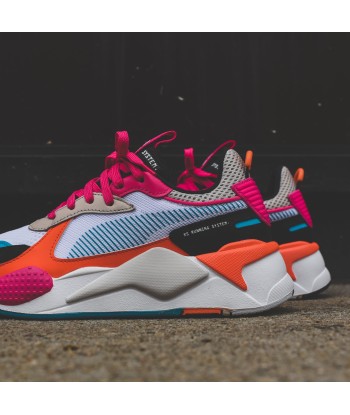 Puma WMNS RS-X Toys - White / Black / Fuchsia Purple JUSQU'A -70%! 