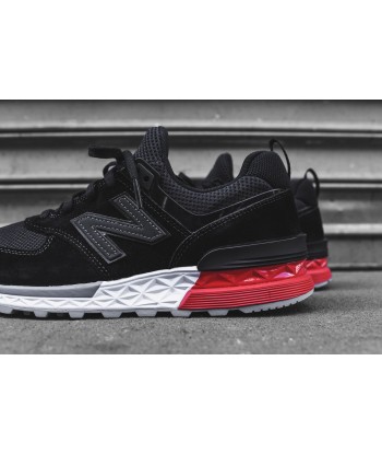 New Balance 574 Sport - Black / Red chez Cornerstreet bien 