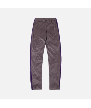 Needles Narrow Velour Track Pant - Grey d'Europe débarque