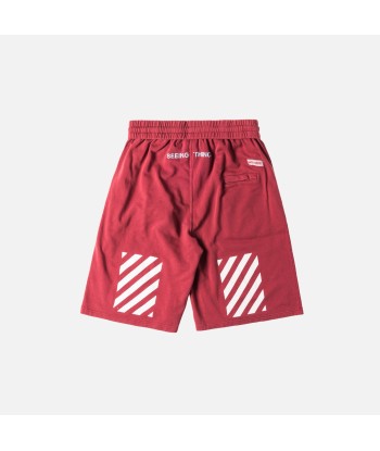 Off-White Diagonal Arrows Shorts - Bordeaux les ctes