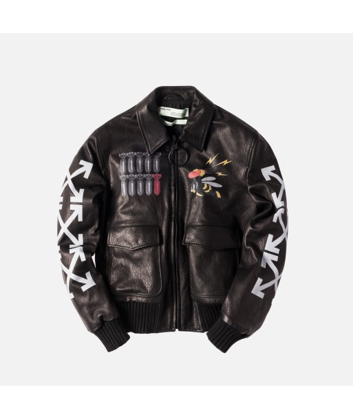 Off-White Aviator Airbrushed Bomber - Black / Multi Comparez plus de prix